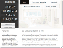 Tablet Screenshot of barnhillrealtyhomes.com